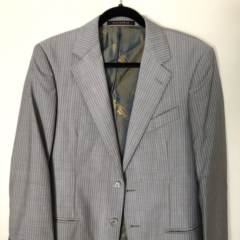 Grey suit with 2 pants
